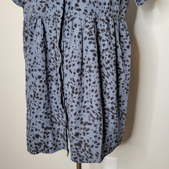 MISSGUIDED Women's Blue Dalmatian Print Shirt Dress Size EU 36 US 4 - Picture 4 of 10